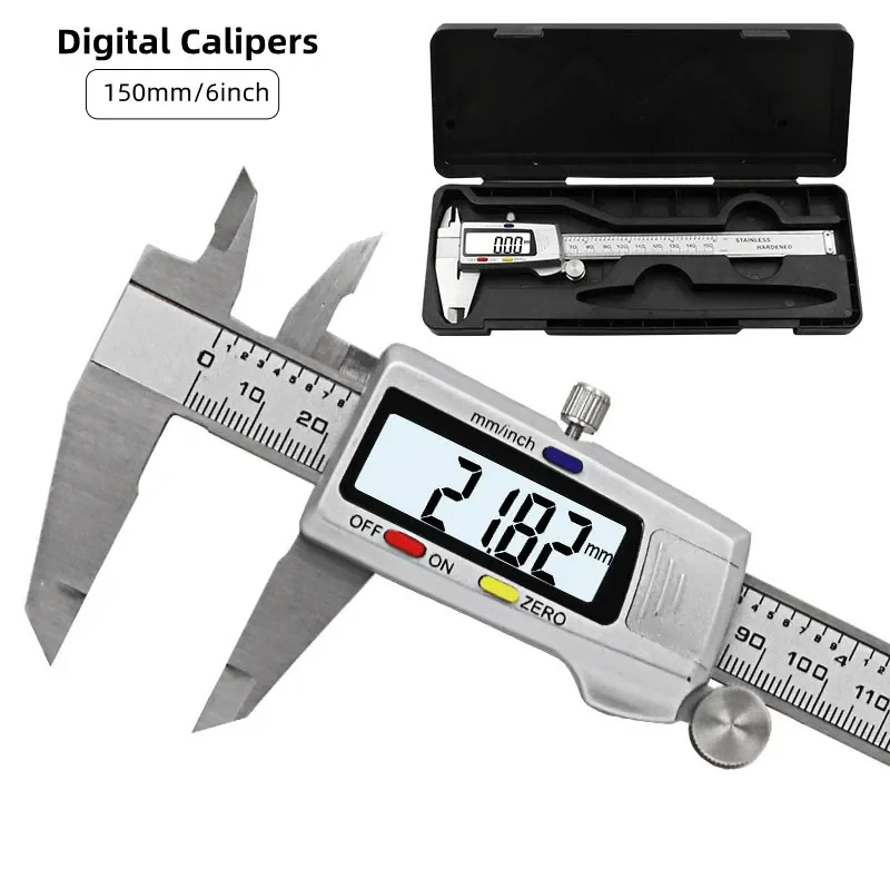 Digital Caliper 150Mm Stainless Steel - Narzędzie pomiarowe suwmiarka cyfrowa ze stali