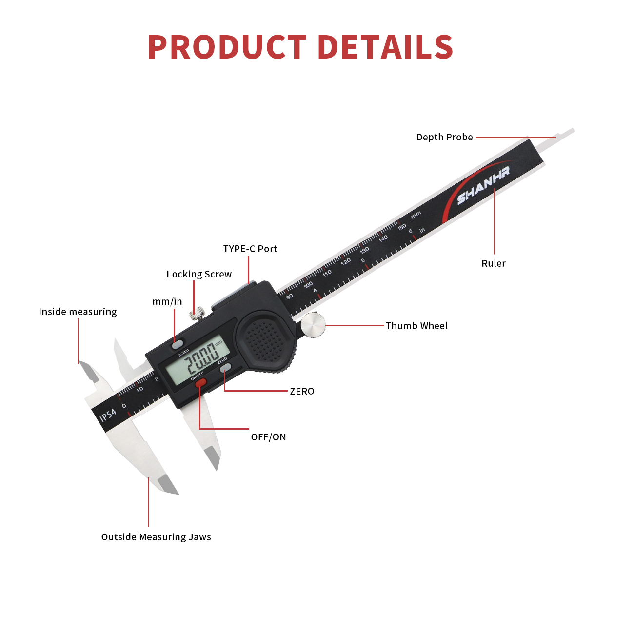 Elektroniczny suwmiarka elektr – Digital Caliper 150Mm Stainless Steel recenzja i cena