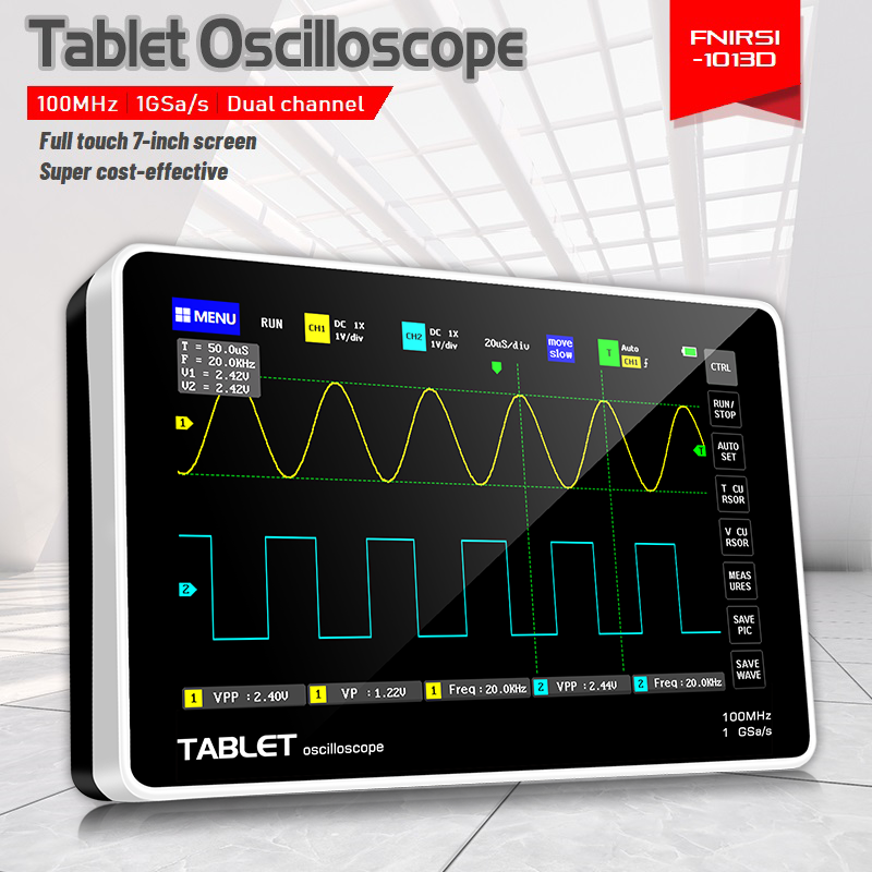 FNIRSI 1013D – dwukanałowy osc – Fnirsi Digital Oscilloscope Handheld recenzja i cena
